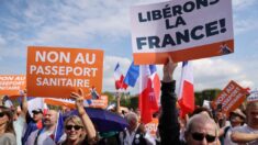 Decenas de miles de personas protestan en Francia en contra del certificado sanitario