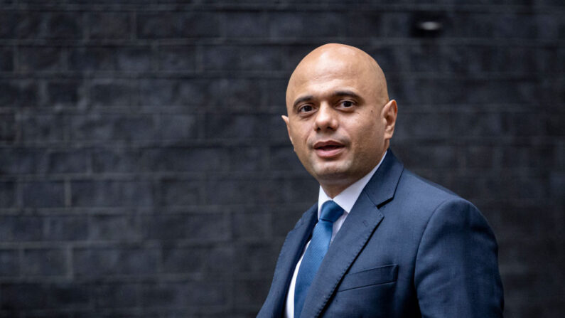 El secretario de Estado de Sanidad y Asistencia Social, Sajid Javid, en Downing Street el 14 de septiembre de 2021 en Londres, Inglaterra. (Rob Pinney/Getty Images)