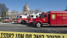 Incendio en un edificio cerca del Capitolio de los EE.UU.