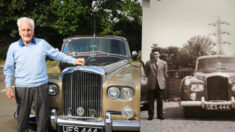Chófer jubilado recibe en sus 100 años el lujoso Bentley que condujo hace 60 años