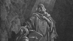 La luz divina de la verdad: «Baruc escribiendo las profecías de Jeremías»