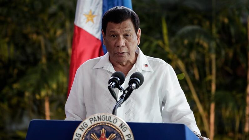El presidente filipino, Rodrigo Duterte en una imagen de archivo. EFE/ Mark R. Cristino