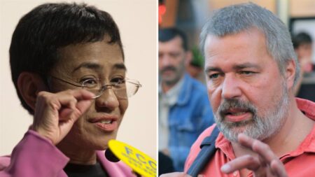 Premio Nobel de la paz para periodistas filipina Maria Ressa y ruso Dmitry Muratov