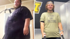 Hombre que solo consumía comida chatarra y alcohol pierde 220 lbs en 15 meses: «Soy mucho más feliz»