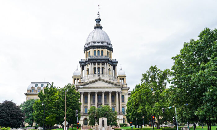 Capitolio del Estado de Illinois en Springfield, Illinois, el 26 de junio de 2021. (Cara Ding/The Epoch Times)
