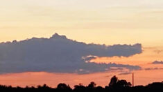 Mujer de Florida ve una nube con forma de caimán al atardecer mientras conducía a casa