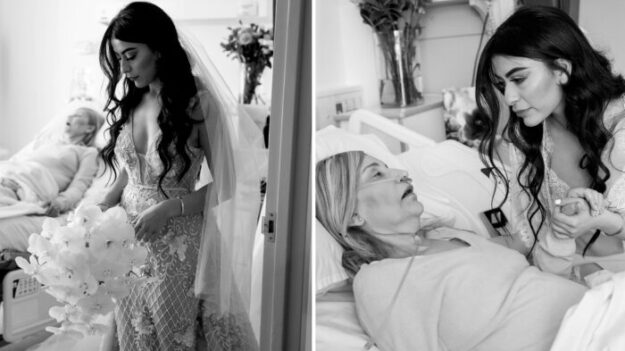 Hija celebra su boda en el hospital donde estaba su mamá, un día antes que falleciera
