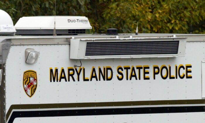 Un vehículo de la Policía Estatal de Maryland en una foto de archivo. (Paul J. Richards/AFP vía Getty Images)
