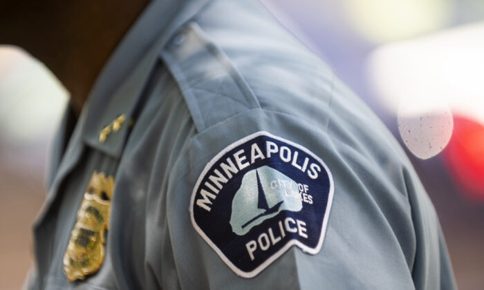 Insignia de la policía de Mineápolis. Foto de archivo. (Stephen Maturen/Getty Images)