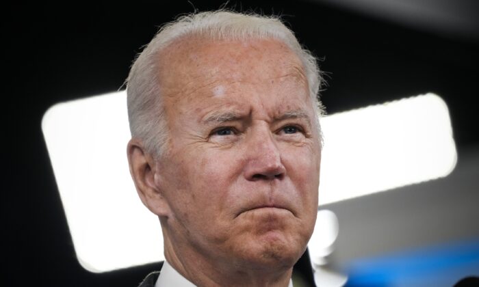 El presidente de EE. UU., Joe Biden, en Washington el 3 de noviembre de 2021. (Drew Angerer/Getty Images)