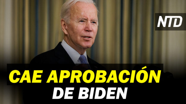 NTD Noticias: Aprobación de Biden llega a nuevo mínimo de 38%; Newsom no aparece en público desde vacunación