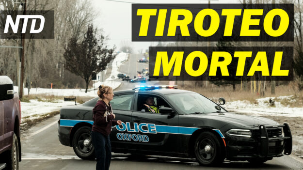 NTD Noticias: Tiroteo mortal en escuela de Michigan; Declara en juicio de Maxwell piloto privado de Epstein