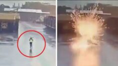 Trabajador sobrevive milagrosamente al impacto de un rayo mientras caminaba con su paraguas