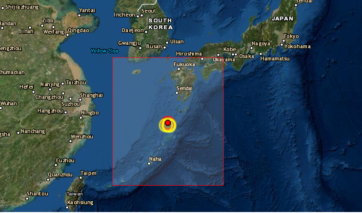 Un terremoto de magnitud 6 en la escala abierta de Richter sacudió este jueves 9 de diciembre de 2021 las islas Tokara, en el sudoeste de Japón, sin que las autoridades decretaran alerta de tsunami ni se haya informado de heridos ni daños significativos. (Captura de pantalla/EMSC)