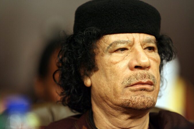 El dictador libio Muammar Gaddafi asiste a la inauguración de la Cumbre Árabe el 29 de marzo de 2008. (Sarah Malkawi/Getty Images)