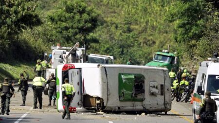 Al menos nueve muertos y 26 heridos en dos accidentes de tráfico en Colombia