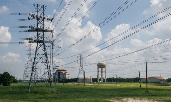 Líneas eléctricas de Houston, Texas, el 15 de junio de 2021. (Brandon Bell/Getty Images)
