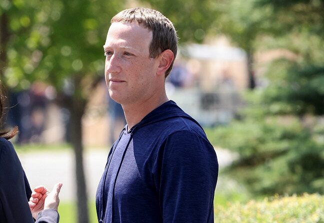 El CEO de Facebook, Mark Zuckerberg luego de una sesión en la Conferencia Allen & Company de Sun Valley el 08 de julio de 2021 en Sun Valley, Idaho. (Kevin Dietsch/Getty Images)