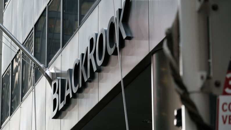 La sede de BlackRock en Manhattan el 4 de noviembre de 2021. (Foto de Spencer Platt/Getty Images)