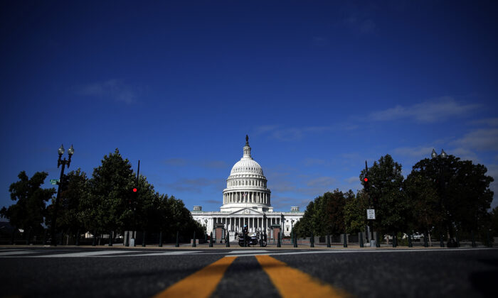 El edificio del Capitolio de Estados Unidos en Washington el 29 de septiembre de 2013. (Win McNamee/Getty Images)