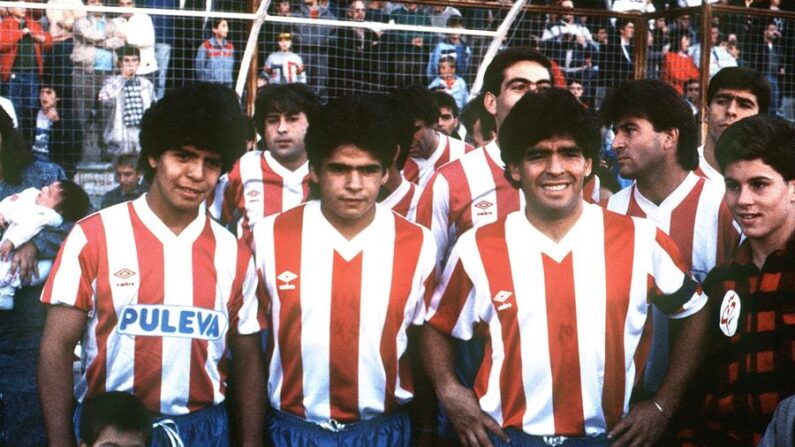 (De i a d) Lalo Maradona, Hugo y Diego Maradona, en una imagen de archivo. EFE/jgb