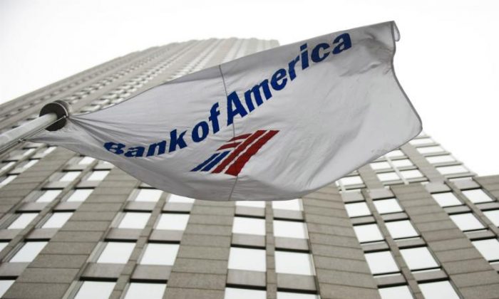  Sede de Bank of America se ve en Charlotte, Carolina del Norte, el 4 de febrero de 2010. (Davis Turner/Getty Images)