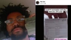 Acusan a hombre de Maryland tras presuntamente distribuir cientos de tarjetas de vacunación falsas