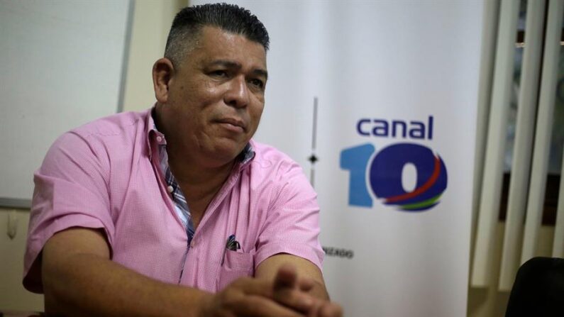 Mauricio Madrigal, jefe de prensa del canal 10 de la televisión de Nicaragua, en una fotografía de archivo. EFE/Rodrigo Sura
