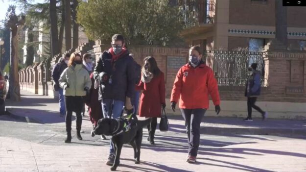 Joven español se convierte en primer ciego sin manos en el mundo en contar con un perro guía