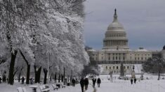 Una fuerte tormenta de nieve paraliza Washington durante horas