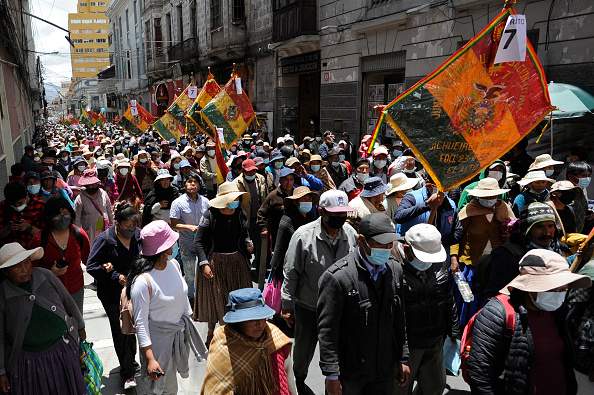Protestas en Bolivia contra el pase sanitario de la COVID-19