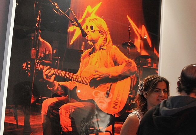 El preestreno y la recepción de la exposición de Kurt Cobain por Jesse Frohman en la Galería del Hotel Morrison el 5 de abril de 2012 en la ciudad de Nueva York. (Fernando León/Getty Images)