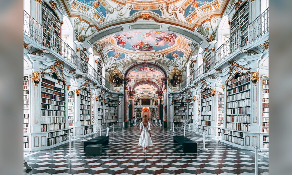 Fotógrafo muestra la biblioteca de abadía más grande del mundo, "uno de los lugares más mágicos"