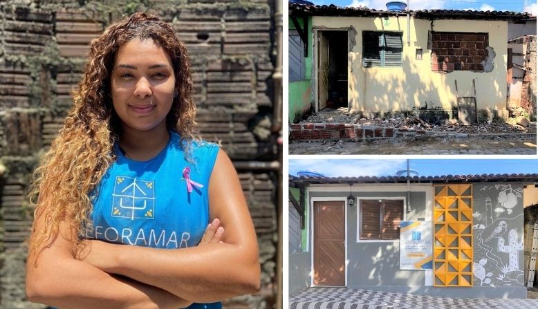 Ingeniera que vivió en la pobreza renueva gratis casas de familias necesitadas en Brasil
