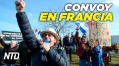 NTD Noticias: El Convoy de la Libertad francés se dirige a París; Cohete despega y termina en accidente