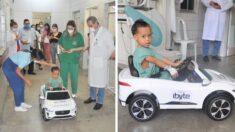 Hospital de Brasil incorpora autos eléctricos para reducir el estrés de sus pacientes más pequeños