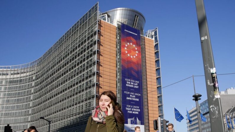 Sede de la Comisión Europea en Bruselas el 3 de diciembre de 2019. (ARIS OIKONOMOU/AFP vía Getty Images)