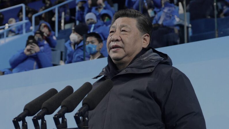 El líder chino Xi Jinping declara inaugurados los Juegos Olímpicos de Invierno de Beijing 2022, en el Estadio Nacional de Beijing, China, el 4 de febrero de 2022. (Ju Peng/AFP vía Getty Images)