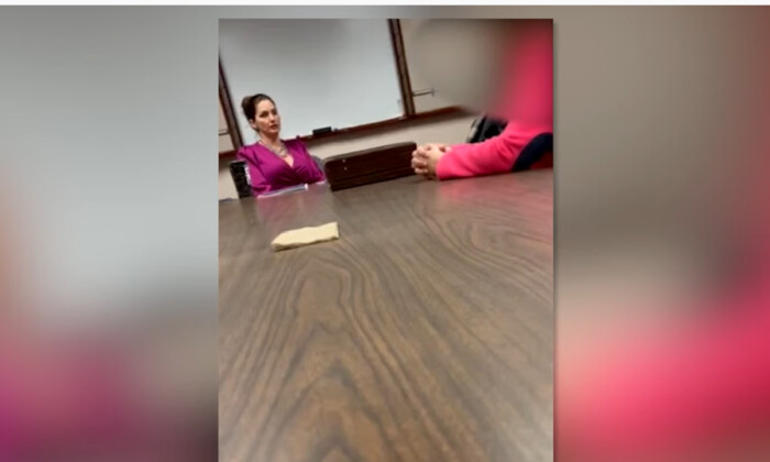 Captura de pantalla de un video de una reunión con miembros de la Asamblea Nacional Hispana Republicana de Florida y la representante del estado de Florida, Michelle Salzman. (Cortesía de Emily Núñez)
