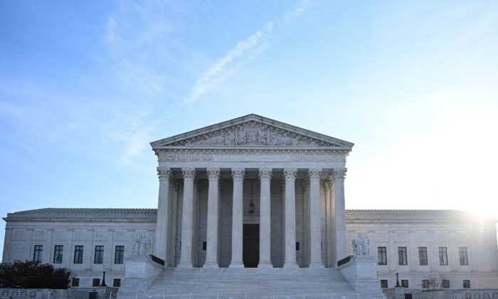 La Corte Suprema de EE.UU. en Washington, el 8 de febrero de 2022. (Mandel Ngan/AFP vía Getty Images)