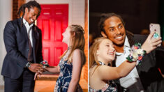 Jugador de la NFL acompaña a niña que perdió a su papá al baile «padre-hija» de la iglesia