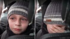 Niño ucraniano relata entre lágrimas que dejó a su papá “ayudando a sus héroes”, conmoviendo al mundo