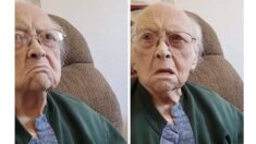 Divertida reacción de abuelita de 110 años cuando su familia le recuerda su edad