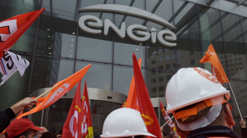 Frente de la empresa energética francesa Engie, el 29 de septiembre de 2020 en La Defense, al oeste de París, Francia. (ERIC PIERMONT/AFP vía Getty Images)