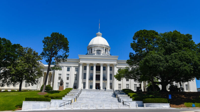 El Capitolio del Estado de Alabama en Montgomery, Alabama, el 15 de mayo de 2019. (Julie Bennett/Getty Images)