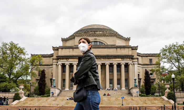 Universidad de Columbia en Nueva York el 10 de mayo de 2021. (Samira Bouaou/The Epoch Times)