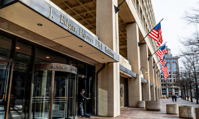 La sede del FBI en Washington, el 2 de enero de 2020. (Samira Bouaou/The Epoch Times)