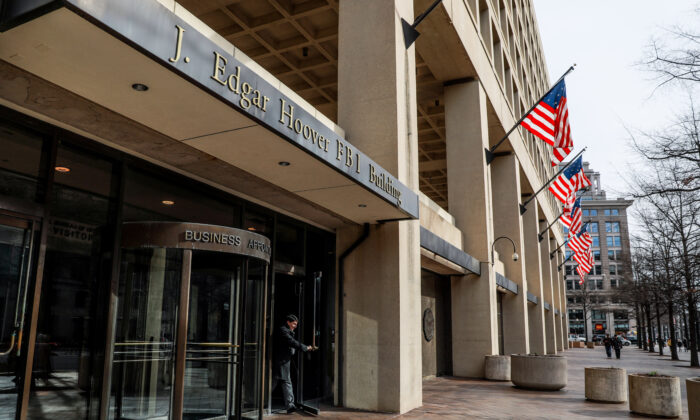 La sede del FBI en Washington, el 2 de enero de 2020. (Samira Bouaou/The Epoch Times)
