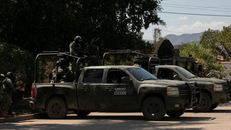 Imagen de archivo que muestra a elementos del Ejército Mexicano en el estado de Michoacán (México). EFE/Ivan Villanueva