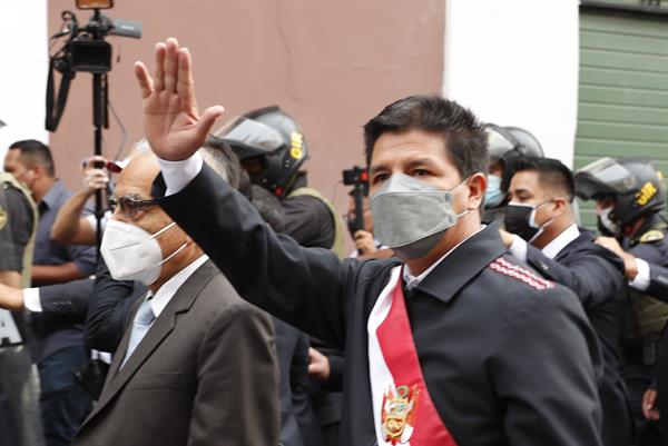 El presidente de Perú, Pedro Castillo, en una fotografía de archivo. EFE/ Paolo Aguilar
